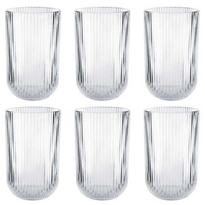 Jogo de Copos Vênus 6 Peças 430ml em Vidro Flashgoods