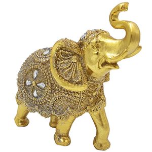 Elefante Decorativo 14x6cm em Resina Brascontinental
