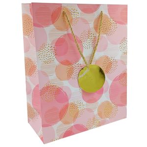 Sacola P/ Presente Listras 32x26cm em Papel Amigold