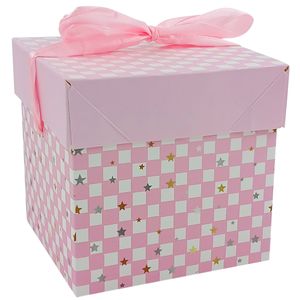 Caixa P/ Presente Estrela 10x10cm em Papel Amigold