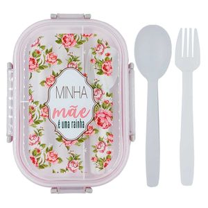 Kit Marmita Mãe Floral 3 Peças em Plástico Interponte