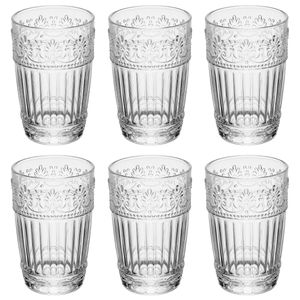 Jogo De Copos Mauve 6 Peças 350ml em Vidro Wolff