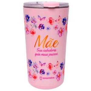 Copo Sky C/ Tampa Mãe 500ml em Aço Inox Zona Criativa