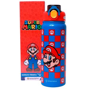Garrafa Galaxy Super Mario 650ml em Aço Inox Zona Criativa
