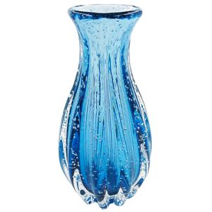 Vaso Decorativo Italy Tulipa 10x22cm em Vidro Newway