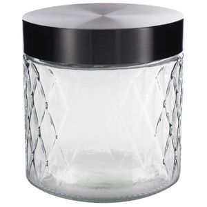Pote Hermético Diamond 800ml em Vidro Fu Xing