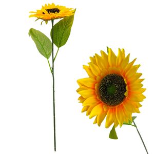 Haste Girassol Artificial 40cm em Plástico Bella Garden