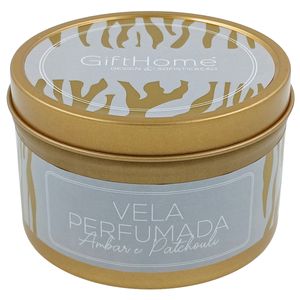 Vela Perfumada C/ Suporte 8,5x5cm em Metal Gifthome