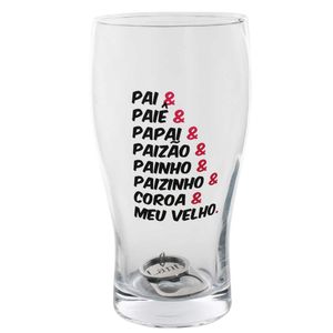 Copo Pai C/ Chaveiro 580ml em Vidro Kehome