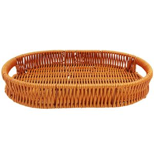 Bandeja Oval Decorativa 29,5x19,5cm em Plástico Clink