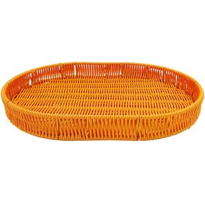 Bandeja Oval Decorativa 40x30cm em Plástico Clink