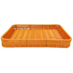 Bandeja Retangular Decorativa 35,5x25,5cm em Plástico Clink