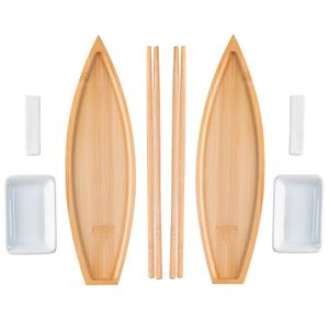 Kit Sushi Nagasaki 8 Peças em Bambu Lyor