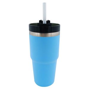 Copo Térmico C/ Canudo 600ml em Aço Inox Golden Rio