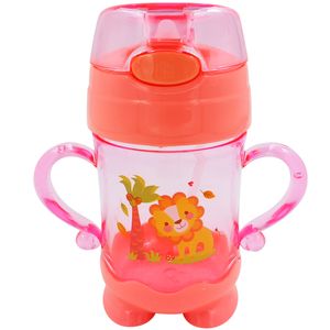 Garrafa Infantil C/ Canudo 260ml em Plástico Gifthome
