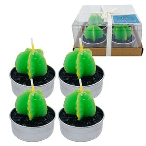 Jogo de Velas Suculenta 6 Peças em Parafina Gifthome