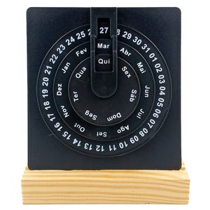 Calendário Giratório Decorativo 16cm em Plástico Interponte