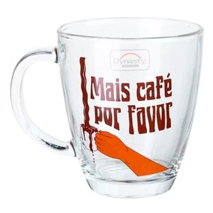 Caneca Mais Café 330ml em Vidro Fullfit