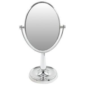 Espelho de Mesa Oval 25cm em Plástico Fu Xing