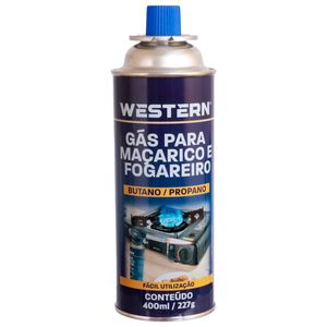 Gás Butano/Propano P/ Maçarico e Fogareiro 400ml em Metal Etilux