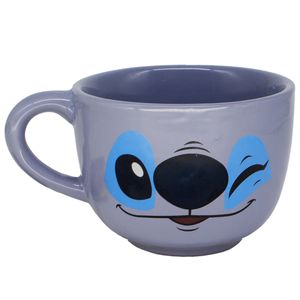 Caneca Sopa Stitch 500ml em Cerâmica Zona Criativa
