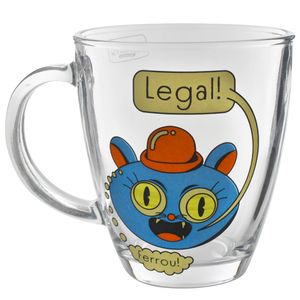 Caneca Gato 330ml em Vidro Fullfit