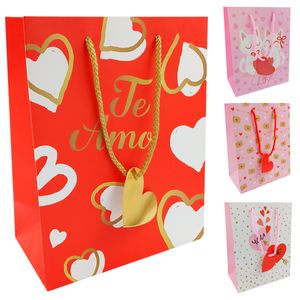 Sacola P/ Presente Amor 18x23cm em Papel Kehome