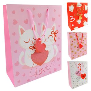 Sacola P/ Presente Amor 26x32cm em Papel Kehome