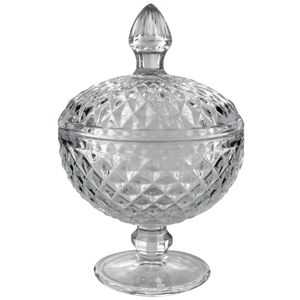 Potiche Lumiére Decorativo 18,5x12cm em Vidro Kehome