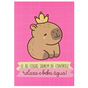 Bloco de Anotação Capivara 14,7x21cm em Papel Fu Xing