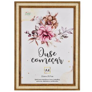Porta Certificado Decorativo A4 21x29,7cm em Plástico Fu Xing