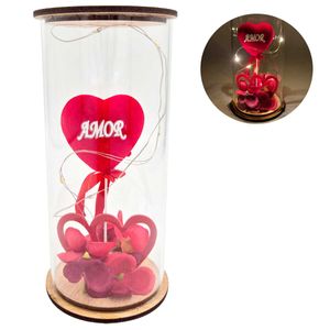 Luminária Cúpula Amor 16cm em Plástico Fu Xing