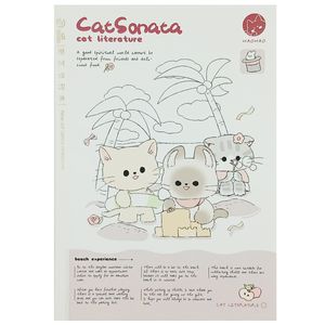 Caderno de Anotação Gato 17,8x25cm em Papel Michael Judi