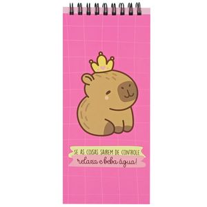 Bloco de Anotação Capivara 9x20cm em Papel Fu Xing