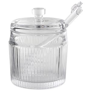 Meleira C/ Pegador Lines 10x7,5cm em Vidro Wolff