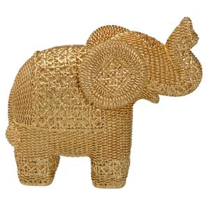 Elefante Decorativo 24x18cm em Resina Mabruk