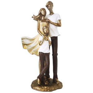 Família Decorativa 26cm em Resina Mabruk
