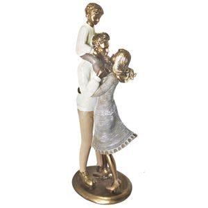 Família Decorativa 9,5x29cm em Resina Mabruk
