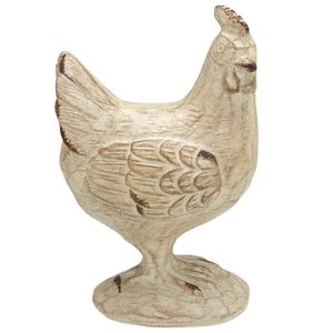 Galinha Decorativa 16cm em Resina Mabruk