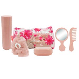 Kit Viagem C/ Nécessaire 6 Peças em Plástico Casita