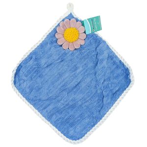 Toalha Bate Mão Flor 30x30cm em Poliéster Kehome