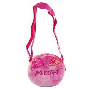 Bolsa de Pelúcia Meow 18x16,5cm em Poliéster Interponte