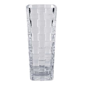 Vaso Weave Decorativo 15,5cm em Vidro Kehome