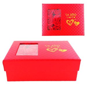 Porta Jóia Amor C/ Rosas 12,7x9,7cm em Papel Y888