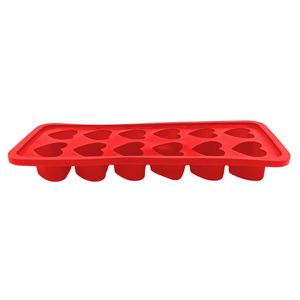Forma de Gelo Coração 10,5x25cm em Silicone Fu Xing