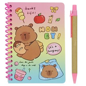Bloco de Anotação Capivara C/ Caneta 10,5x15cm em Papel Interponte