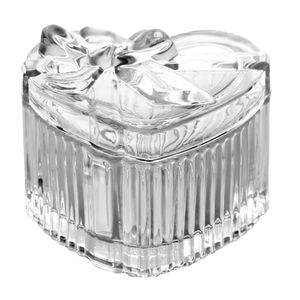 Potiche Coração Decorativo 6,5x9cm em Vidro Dagio
