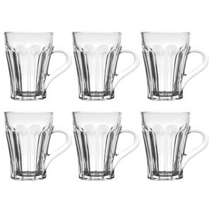 Jogo de Caneca Allure 6 Peças 140ml em Vidro Wolff