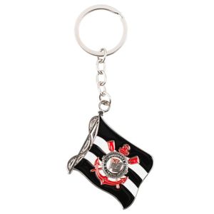 Chaveiro Bandeira Corinthians 11cm em Metal Mileno