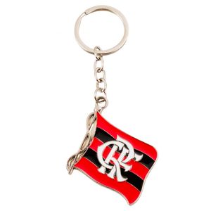 Chaveiro Bandeira Flamengo 11cm em Metal Mileno